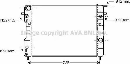 Ava Quality Cooling OL 2407 - Radiatore, Raffreddamento motore autozon.pro