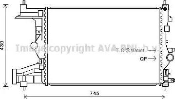 Ava Quality Cooling OL 2484 - Radiatore, Raffreddamento motore autozon.pro