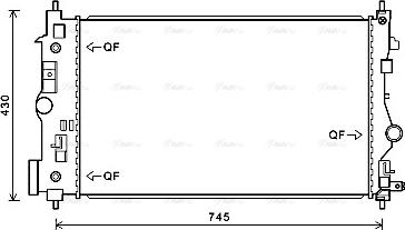 Ava Quality Cooling OL 2547 - Radiatore, Raffreddamento motore autozon.pro