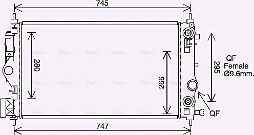 Ava Quality Cooling OL2687 - Radiatore, Raffreddamento motore autozon.pro