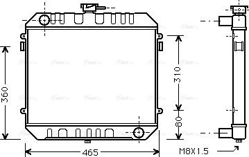 Ava Quality Cooling OL 2027 - Radiatore, Raffreddamento motore autozon.pro