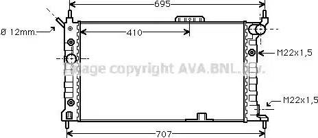 Ava Quality Cooling OL 2169 - Radiatore, Raffreddamento motore autozon.pro