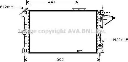 Ava Quality Cooling OL 2119 - Radiatore, Raffreddamento motore autozon.pro