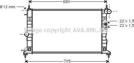 Ava Quality Cooling OL 2244 - Radiatore, Raffreddamento motore autozon.pro