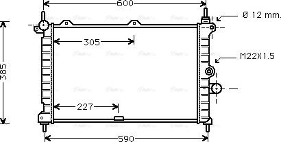 Ava Quality Cooling OL 2266 - Radiatore, Raffreddamento motore autozon.pro