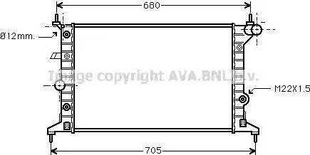 Ava Quality Cooling OL 2219 - Radiatore, Raffreddamento motore autozon.pro