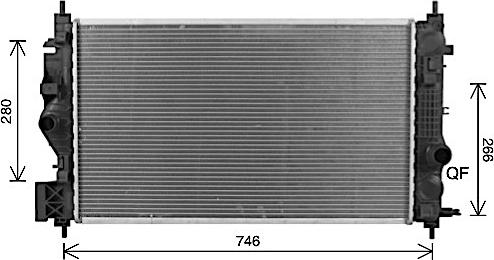 Ava Quality Cooling OL2701 - Radiatore, Raffreddamento motore autozon.pro