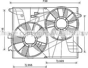 Ava Quality Cooling OL7572 - Ventola, Raffreddamento motore autozon.pro