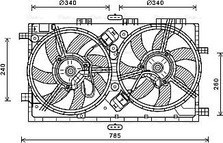 Ava Quality Cooling OL7641 - Ventola, Raffreddamento motore autozon.pro