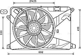 Ava Quality Cooling OL7669 - Ventola, Raffreddamento motore autozon.pro