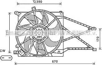 Ava Quality Cooling OL7603 - Ventola, Raffreddamento motore autozon.pro