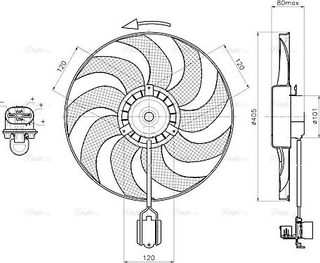 Ava Quality Cooling OL7751 - Ventola, Raffreddamento motore autozon.pro