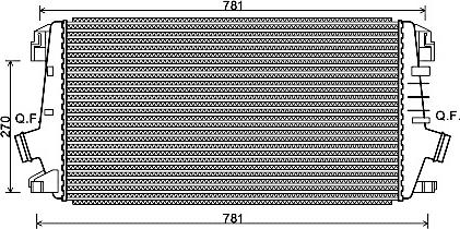 Ava Quality Cooling OLA4550 - Intercooler autozon.pro