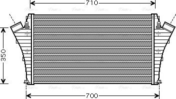 Ava Quality Cooling OLA4361 - Intercooler autozon.pro