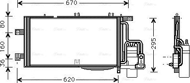 Ava Quality Cooling OLA5370D - Condensatore, Climatizzatore autozon.pro