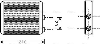 Ava Quality Cooling OLA6353 - Scambiatore calore, Riscaldamento abitacolo autozon.pro