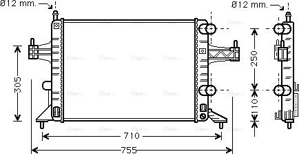 Ava Quality Cooling OLA2303 - Radiatore, Raffreddamento motore autozon.pro