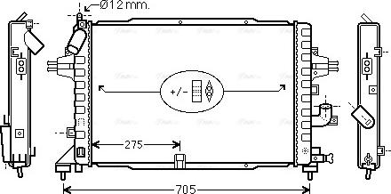 Ava Quality Cooling OLA2383 - Radiatore, Raffreddamento motore autozon.pro