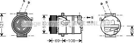 Ava Quality Cooling OLAK443 - Compressore, Climatizzatore autozon.pro