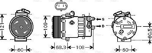 Ava Quality Cooling OL K466 - Compressore, Climatizzatore autozon.pro