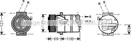 Ava Quality Cooling OLAK430 - Compressore, Climatizzatore autozon.pro