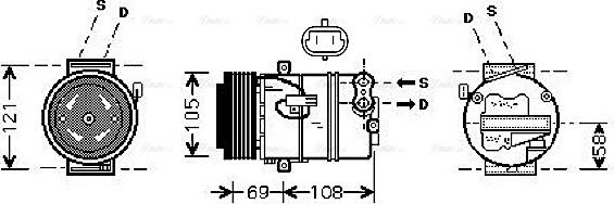 Ava Quality Cooling OL K426 - Compressore, Climatizzatore autozon.pro