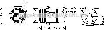 Ava Quality Cooling OL K428 - Compressore, Climatizzatore autozon.pro