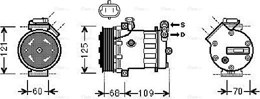 Ava Quality Cooling OL K475 - Compressore, Climatizzatore autozon.pro