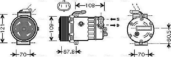 Ava Quality Cooling OLAK139 - Compressore, Climatizzatore autozon.pro