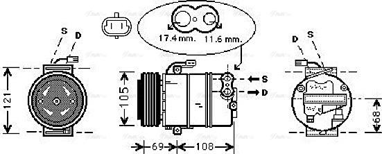 Ava Quality Cooling OL K316 - Compressore, Climatizzatore autozon.pro