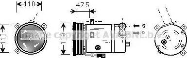 Ava Quality Cooling OL K277 - Compressore, Climatizzatore autozon.pro