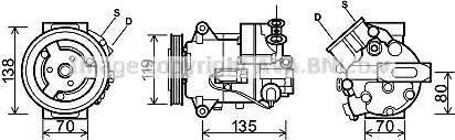 Ava Quality Cooling OL K495 - Compressore, Climatizzatore autozon.pro