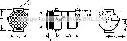 Ava Quality Cooling OL K498 - Compressore, Climatizzatore autozon.pro