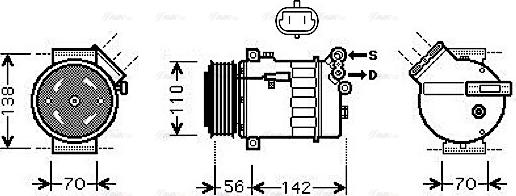 Ava Quality Cooling OL K449 - Compressore, Climatizzatore autozon.pro