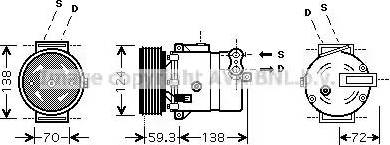 Ava Quality Cooling OL K413 - Compressore, Climatizzatore autozon.pro