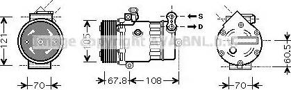 Ava Quality Cooling OL K477 - Compressore, Climatizzatore autozon.pro