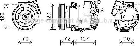 Ava Quality Cooling OLK595 - Compressore, Climatizzatore autozon.pro