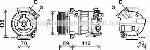 Ava Quality Cooling OLK576 - Compressore, Climatizzatore autozon.pro