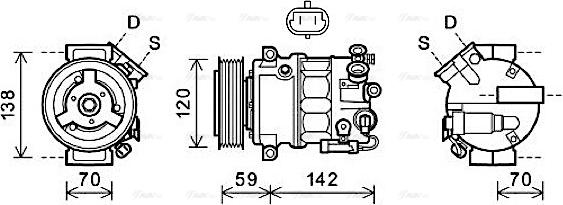 Ava Quality Cooling OLK578 - Compressore, Climatizzatore autozon.pro