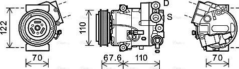 Ava Quality Cooling OLK606 - Compressore, Climatizzatore autozon.pro