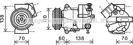 Ava Quality Cooling OLK607 - Compressore, Climatizzatore autozon.pro