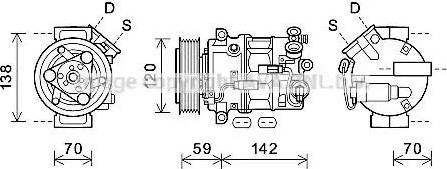 Ava Quality Cooling OLK678 - Compressore, Climatizzatore autozon.pro