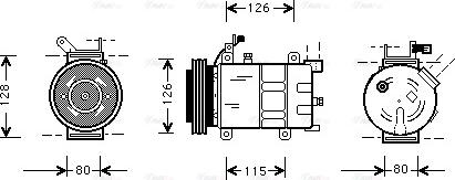 Ava Quality Cooling OL K021 - Compressore, Climatizzatore autozon.pro