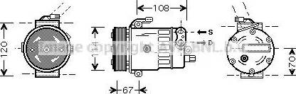 Ava Quality Cooling OL K319 - Compressore, Climatizzatore autozon.pro