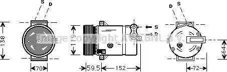 Ava Quality Cooling OL K318 - Compressore, Climatizzatore autozon.pro