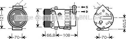 Ava Quality Cooling OL K389 - Compressore, Climatizzatore autozon.pro