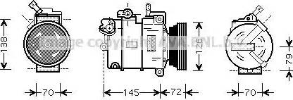 Ava Quality Cooling OL K376 - Compressore, Climatizzatore autozon.pro