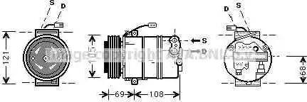 Ava Quality Cooling OL K373 - Compressore, Climatizzatore autozon.pro