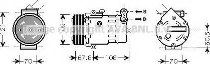 Ava Quality Cooling OL K377 - Compressore, Climatizzatore autozon.pro