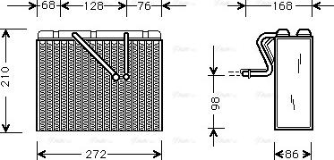 Ava Quality Cooling OL V300 - Evaporatore, Climatizzatore autozon.pro